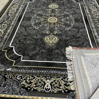 فرش ۱۲و۶و۹متری طوسی طلایی