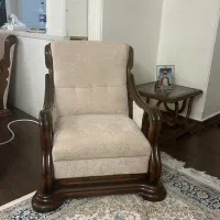 مبل نیمه استیل هفت نفره چوب روسی