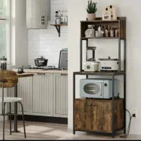 کافی بار فلز و چوب کد۶۰۸۹شلف اشپزخانه ویترین