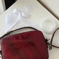 کیف دوشی زنانه چرم طبیعی گاوی