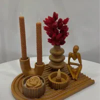 دکوری سنگی طرح چوب|صنایع دستی و سایر لوازم تزئینی|یزد, |دیوار