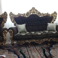 سرویس مبل ۹ نفره سلطنتی چوب راش|مبلمان خانگی و میز عسلی|اسلام‌شهر, شهرک واوان|دیوار