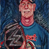 نقاشی چهره مداد رنگی