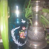 تنگ کوزه طلا کوب و گلدان طلا کوب