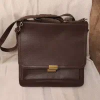 کیف چرمی قهوه ای سردوشی و دستی