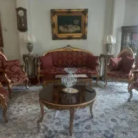 مبلمان فرهی ۹ نفره با میز غذاخوری  منبت دست|مبلمان خانگی و میز عسلی|تهران, اختیاریه|دیوار