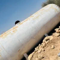 تانکر آب سالم در حال استفاده