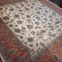 فرش دستباف افشان حاشیه کالباسی