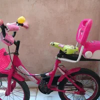 دوچرخه دخترانه صورتی سایز ۱۶
