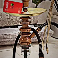 قلیان چوب زرد رگه دار