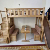 تخت خواب تمام چوب بدون خطو خش نو نو