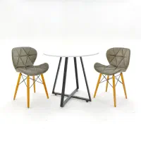 میز و صندلی زین اسبی پارچه ای مدرن و فانتزی