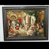 تابلو فرش سایز یک در یک ونیم به همراه فرش