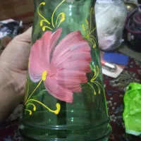 پارچ و لیوان بلور قدیمی سالم .اکبند|کلکسیون اشیاء عتیقه|قزوین, |دیوار