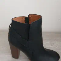 بوت پاشنه دار چرم اصل