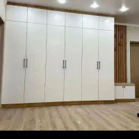 ساخت کابینت و کمد دیواری|کتابخانه، شلف، قفسه‌های دیواری|ازنا, |دیوار