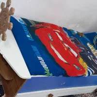 تخت یک نفره مناسب نوجوان در حد نو|تخت و سرویس خواب|گرمسار, |دیوار