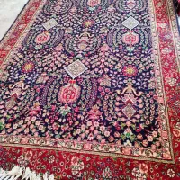فرش دستبافت قدیمی دوتخته ۶ متری