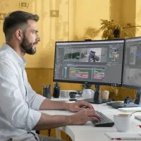 ادیتور ویدئو طراحوگرافیست خدمات هوش مصنوعی متنوع