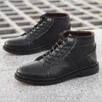 نیم بوت اسپرت مردانه دوردوزی شده واکس خور