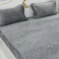 کاور تشک کشدار مخمل به همراه روبالشی