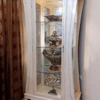 کمد ویترین چوبی