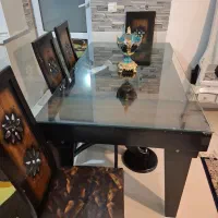 میز غذا خوری 6نفره چوبی