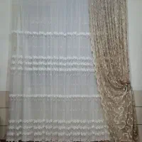 پرده حریر وکنار پرده|پرده، رانر، رومیزی|اقبالیه, |دیوار