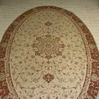 فرش ۶ متری بیضی