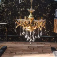 دوعدد لوستر اب طلا