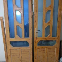 درب الومینیوم همراه چارچوب و پایه کولر