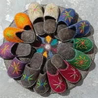 دمپایی نمدی|صنایع دستی و سایر لوازم تزئینی|گنبد کاووس, |دیوار