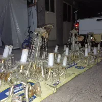 3عددلوسترکریستال چک بادوعدیوارکوب|لوستر و چراغ آویز|تهران, مشیریه|دیوار