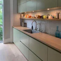 کابینت تمام چوب طرح چوب و پلی یورتان