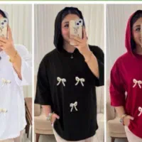 تیشرت باکسی کلاه دار