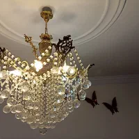 سه عدد لوستر برنز|لوستر و چراغ آویز|شهریار, کرد امیر|دیوار