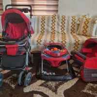 ست کامل کالسکه،کریر و تخت متحرک نوزاد