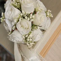 گل عروس|گل مصنوعی|قم, شهر قائم|دیوار