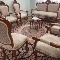 مبلمان ۷ نفره با دو تا صندلی میزبان