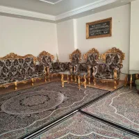 مبل سلطنتی 9نفره همراه بامیزو2عسلی|مبلمان خانگی و میز عسلی|سنندج, |دیوار