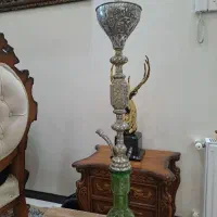 قلیان عربی برنجی طلاکوب