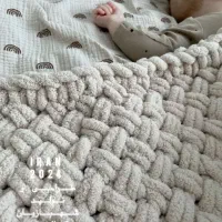 پتو نوزادی طرح دیبا دست بافت
