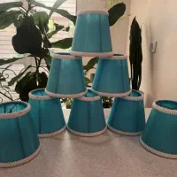 شید لوستر پارچه ای با دور دوزی مغزی|لوستر و چراغ آویز|تهران, قنات‌کوثر|دیوار