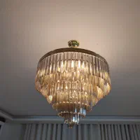 لوستر کریستالی شامپاینی|لوستر و چراغ آویز|بوشهر, |دیوار