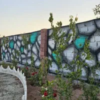 باغچه ۱۹۵ متری چاردیواری.زمین