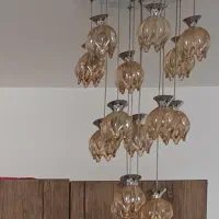 لوستر گل لاله بسیار پر نور وشیک