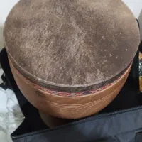 تنبک استاد شیرانی چوب تمام گردو دهنه 29.پوست شتر