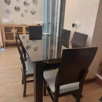 میز وسط صندلی ۶ نفره|میز و صندلی غذاخوری|گرگان, |دیوار