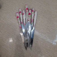 ۵دست چاقو پذیرایی بعضی هاش رنگاش رفته|ظروف سرو و پذیرایی|اردبیل, |دیوار