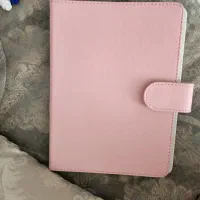 کلاسور چرم صورتی